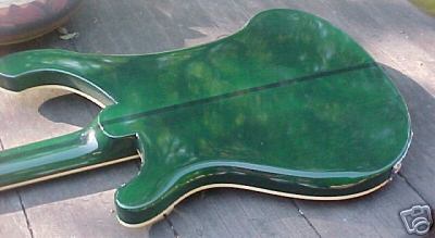 Green Rickenbacker Bass